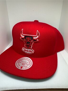 Chicago Bulls Mitchell & Ness Hardwood Classics Team Ground 2.0 Snapback Hat Cap